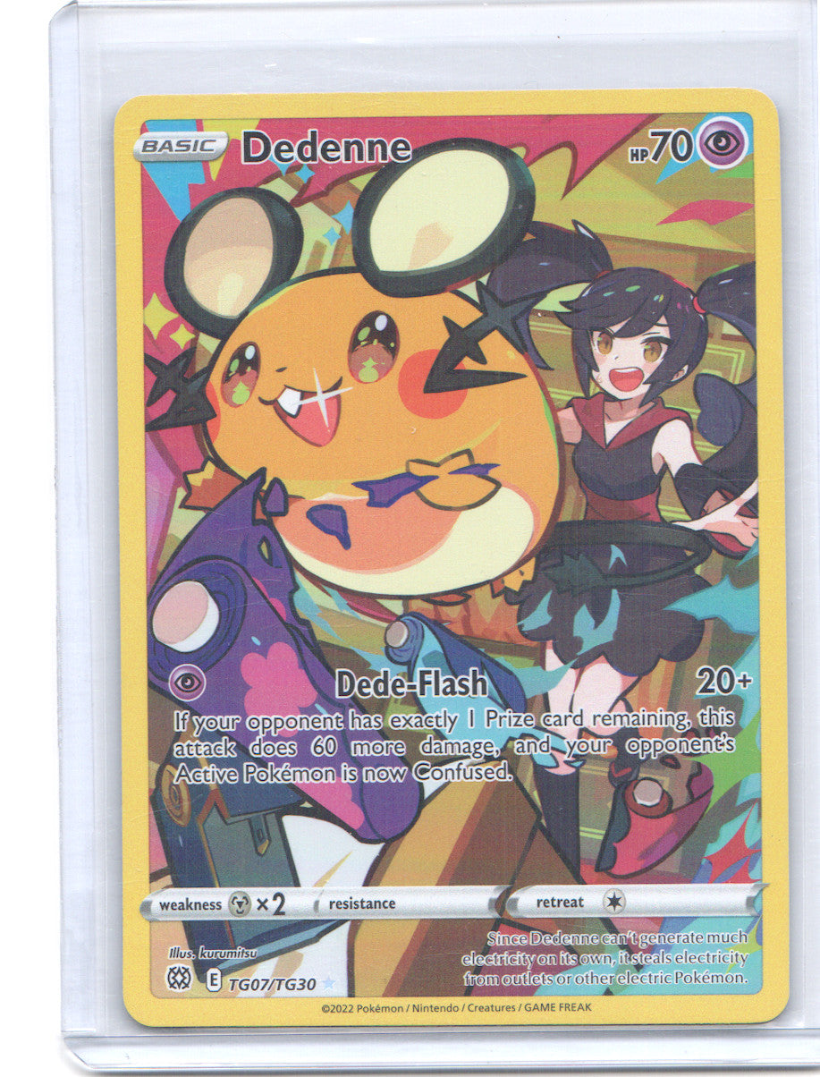 Dedenne Ultra Rare SWSH09: Brilliant Stars Trainer Gallery TG07/TG30 NM