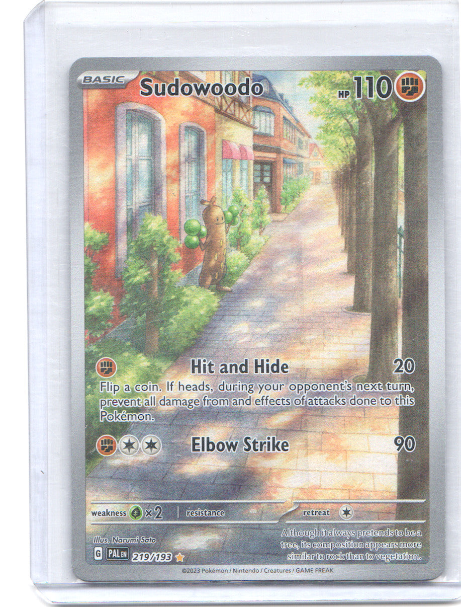 Sudowoodo Illustration Rare SV02: Paldea Evolved 219/193 NM
