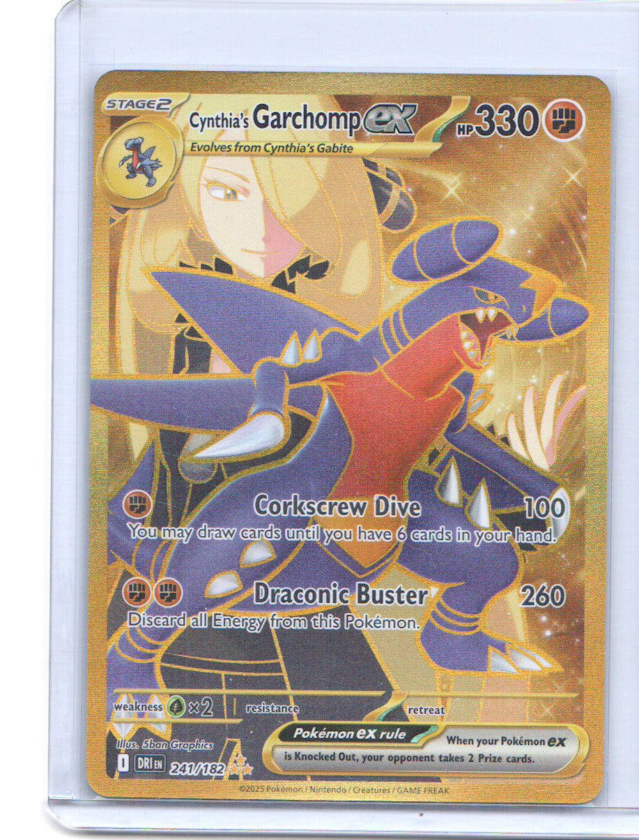 Cynthia's Garchomp ex Hyper Rare SV10: Destined Rivals 241/182 NM
