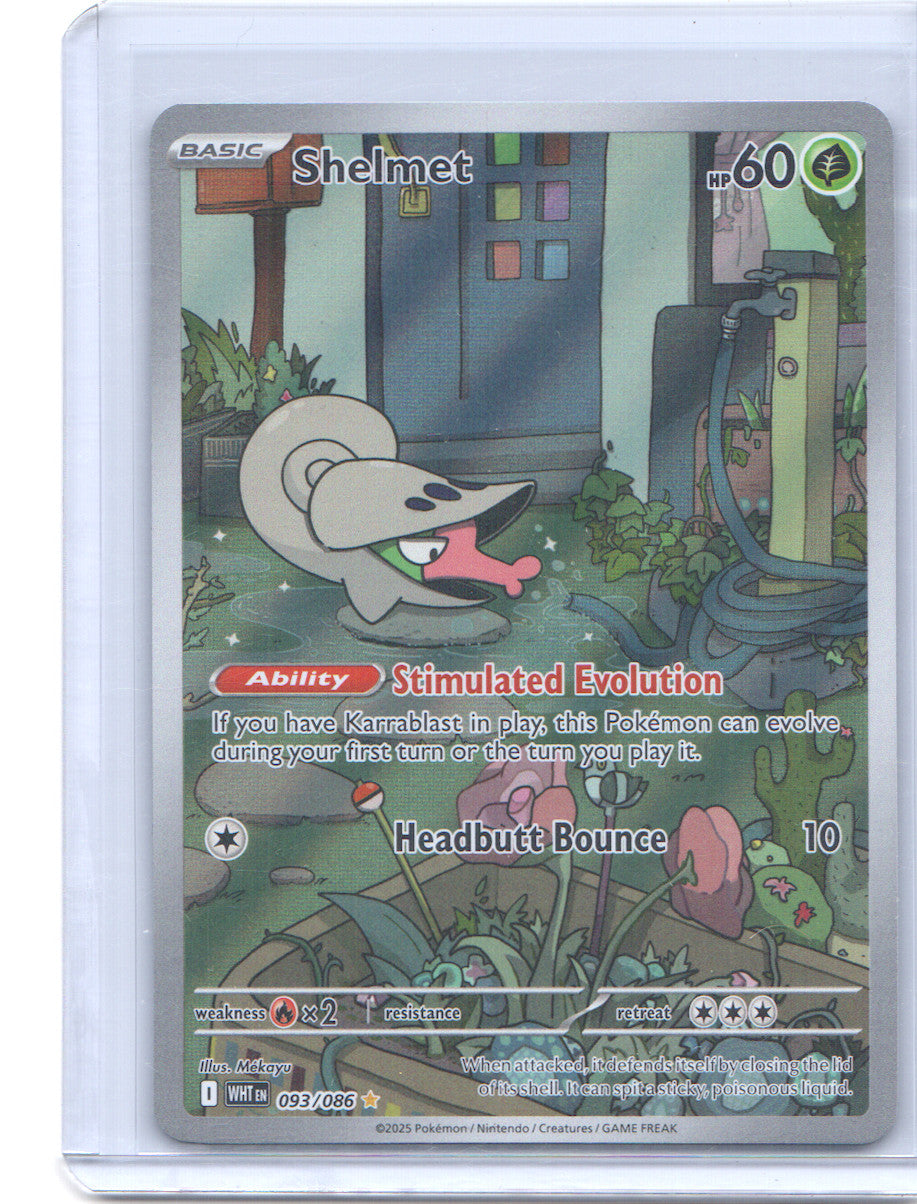 Shelmet Illustration Rare SV: White Flare 093/086 NM