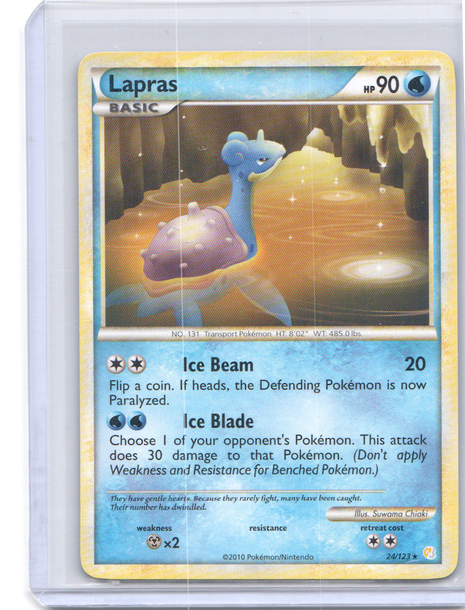 Lapras Rare HeartGold SoulSilver 24/123 LP