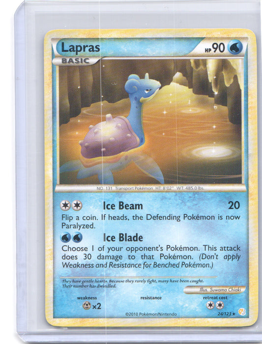 Lapras Rare HeartGold SoulSilver 24/123 LP