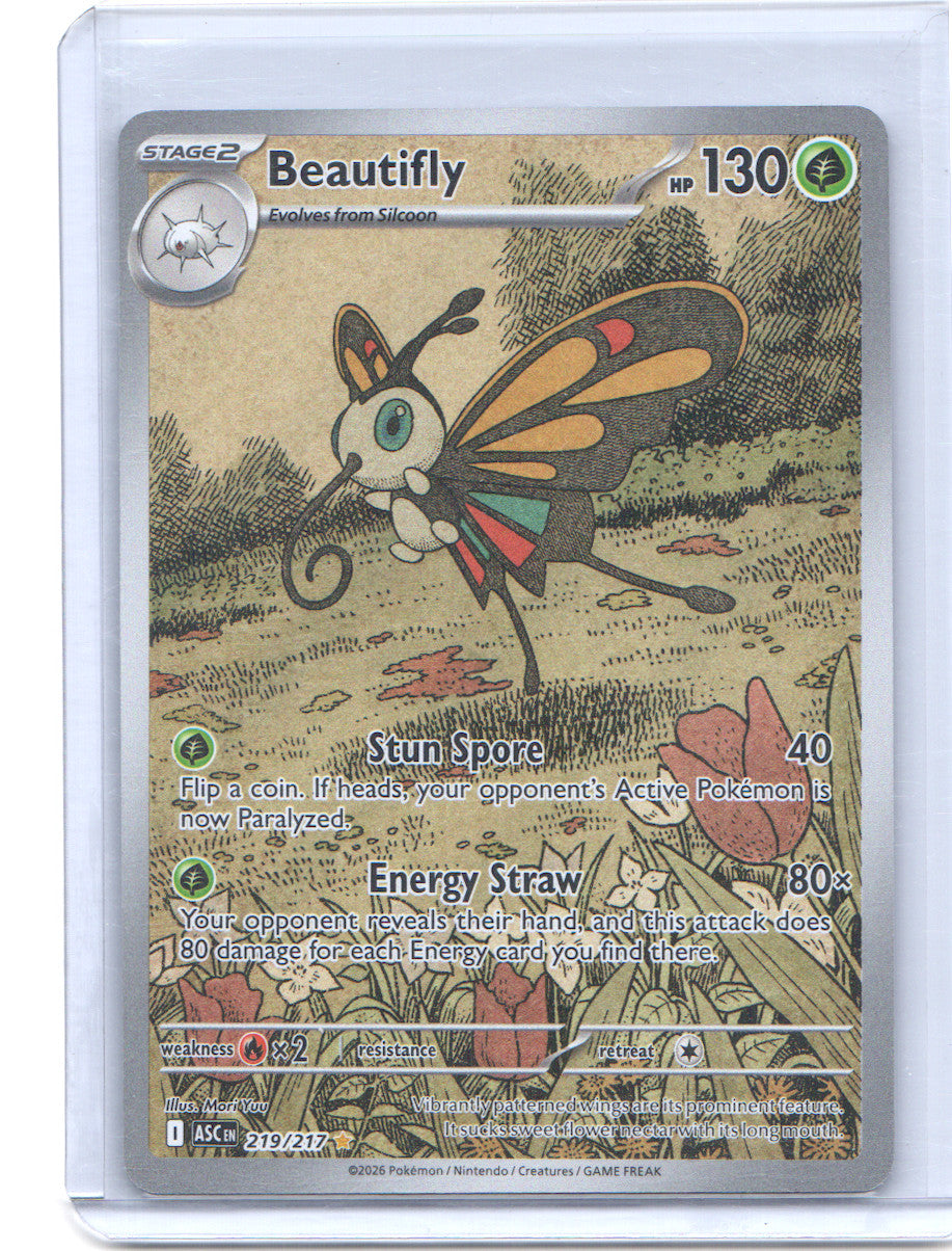 Beautifly Illustration Rare ME: Ascended Heroes 219/217 NM