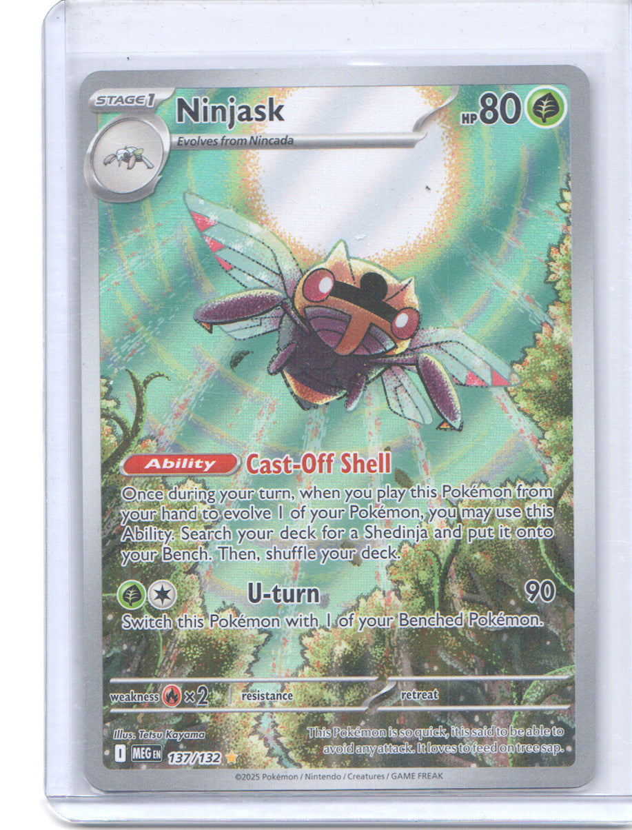 Ninjask Illustration Rare ME01: Mega Evolution 137/132 NM