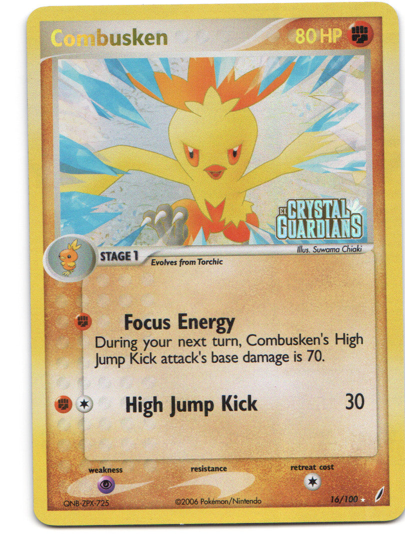 Combusken - 016/100 Rare Crystal Guardians 16/100 LP