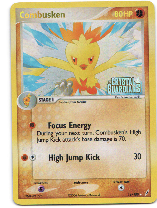 Combusken - 016/100 Rare Crystal Guardians 16/100 LP