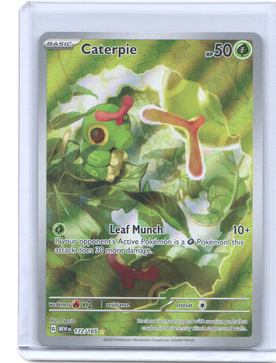 Caterpie Illustration Rare SV: Scarlet & Violet 151 172/165 NM