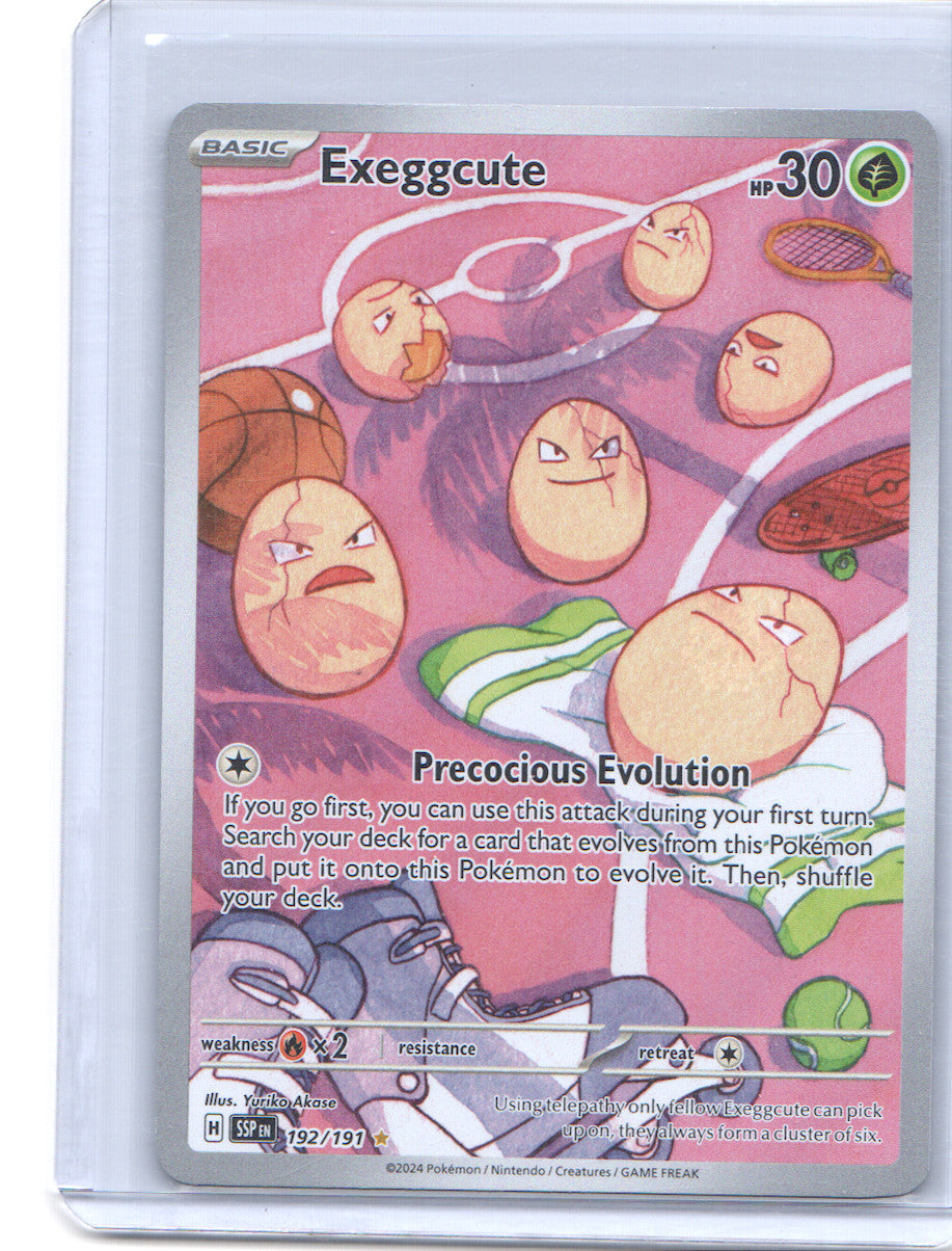 Exeggcute Illustration Rare SV08: Surging Sparks 192/191 NM