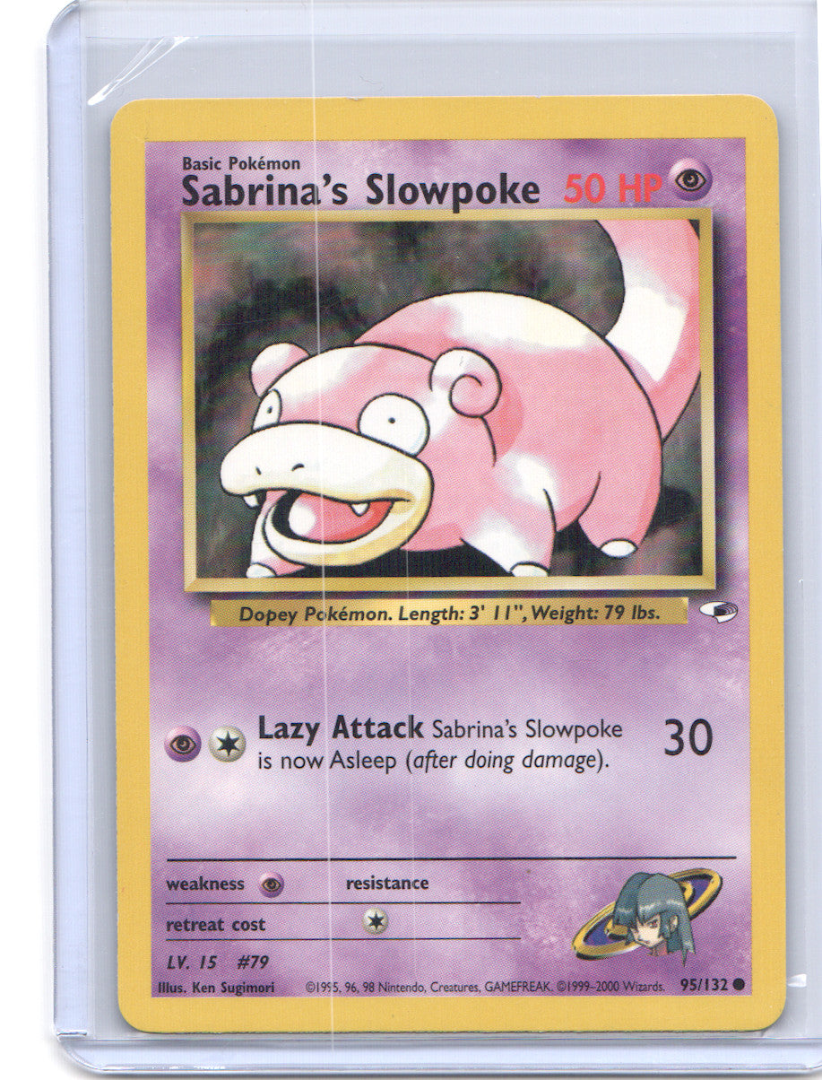 Sabrina's Slowpoke Common Gym Heroes 095/132 MP