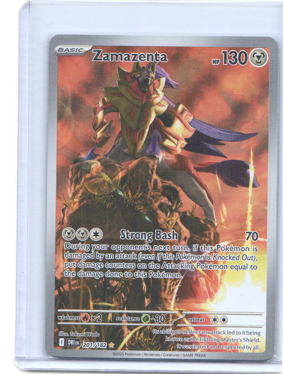 Zamazenta Illustration Rare SV10: Destined Rivals 201/182 NM