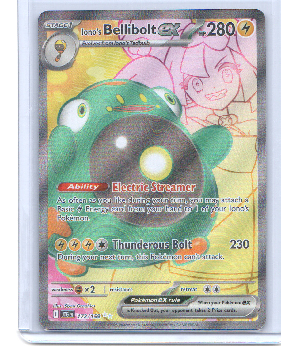 Iono's Bellibolt ex Ultra Rare SV09: Journey Together 172/159 NM