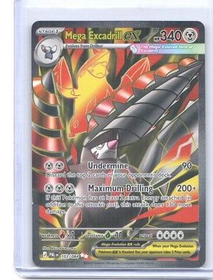 Mega Excadrill ex Ultra Rare ME05: Pitch Black 103/084 Holofoil NM