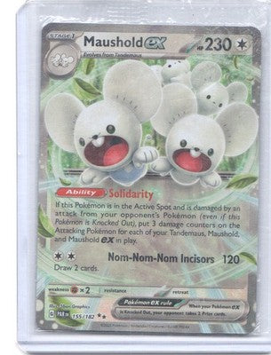 Maushold ex Double Rare SV04: Paradox Rift 155/182 Holofoil NM