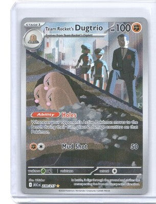 Team Rocket's Dugtrio Illustration Rare ME: Ascended Heroes 239/217 Holofoil NM