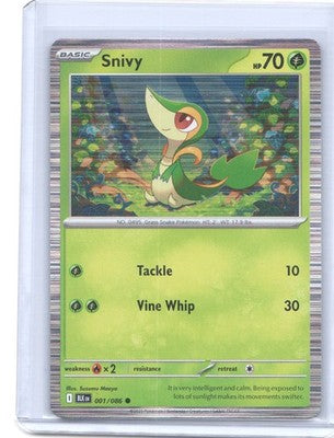 Snivy (Unova Poster Collection) Common 001/086 Tinsel Holo NM