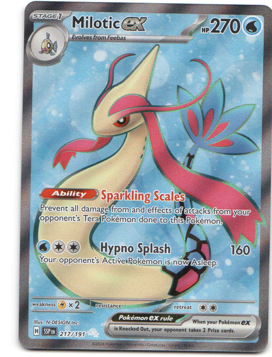 Milotic ex Ultra Rare SV08: Surging Sparks 217/191 NM