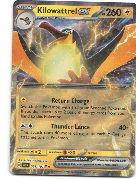 Kilowattrel ex Double Rare SV08: Surging Sparks 068/191 NM