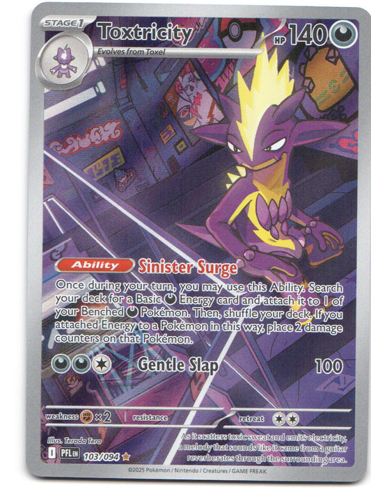 Toxtricity Illustration Rare ME02: Phantasmal Flames 103/094 NM