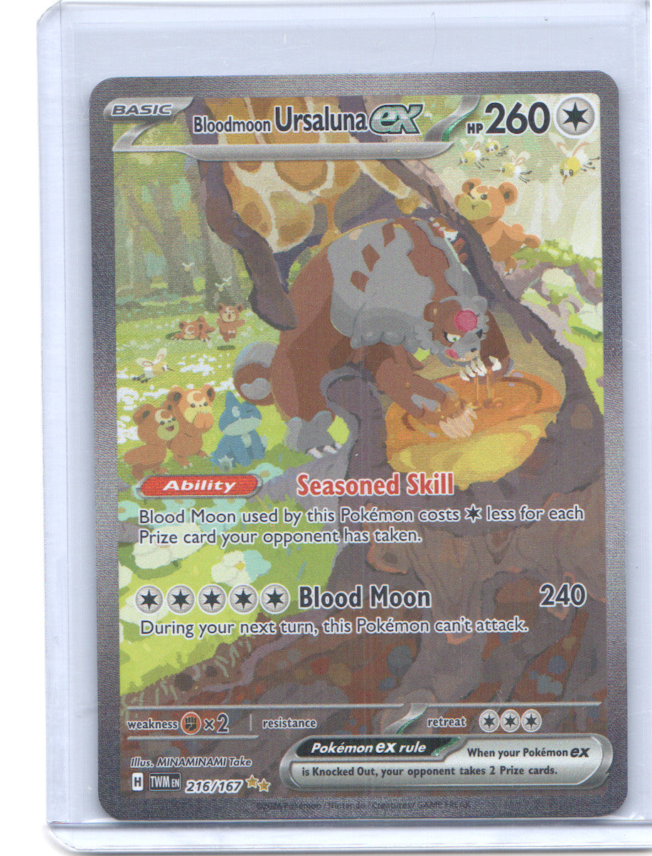 Bloodmoon Ursaluna ex Special Illustration Rare SV06: Twilight Masquerade 216/16
