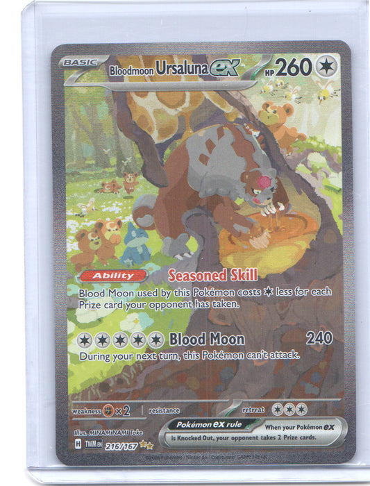 Bloodmoon Ursaluna ex Special Illustration Rare SV06: Twilight Masquerade 216/16