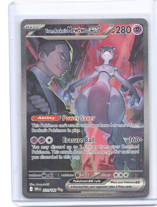 Team Rocket's Mewtwo ex Special Illustration Rare SV10: Destined Rivals 231/182