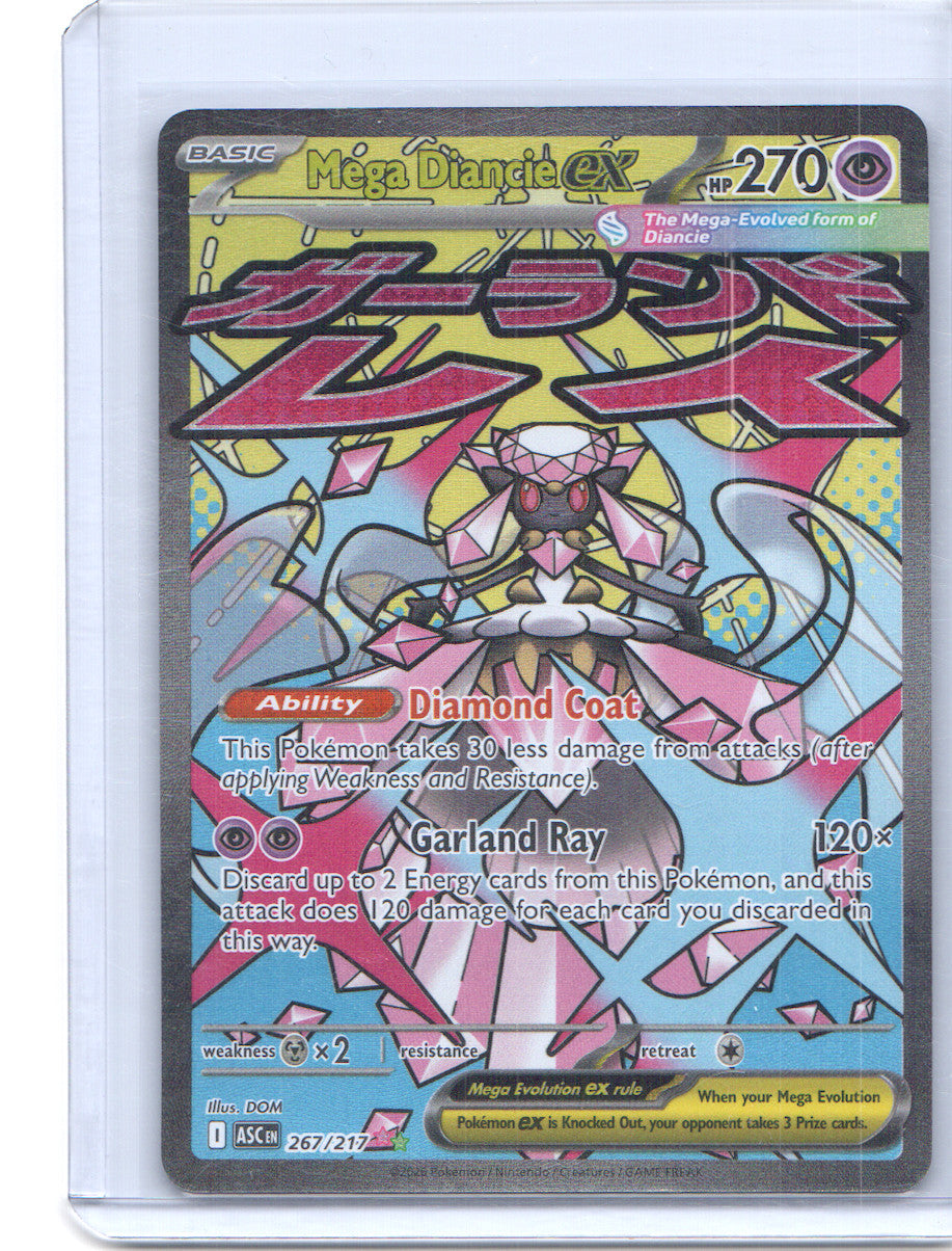Mega Diancie ex Mega Attack Rare ME: Ascended Heroes 267/217 NM