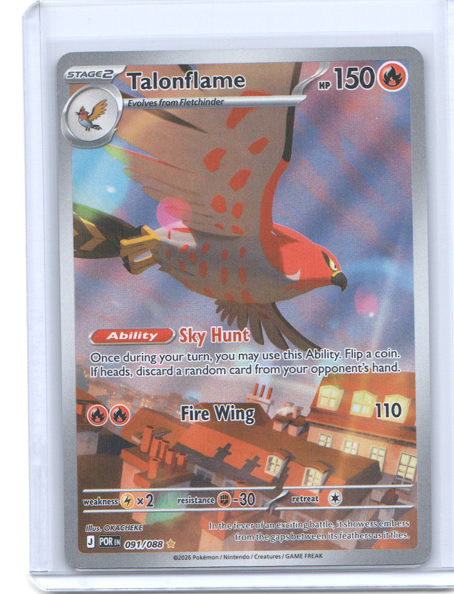 Talonflame Illustration Rare ME03: Perfect Order 091/088 NM