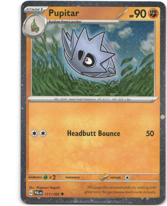 Pupitar 111 Paldea Evolved Cosmos Holofoil Uncommon Pokemon NM