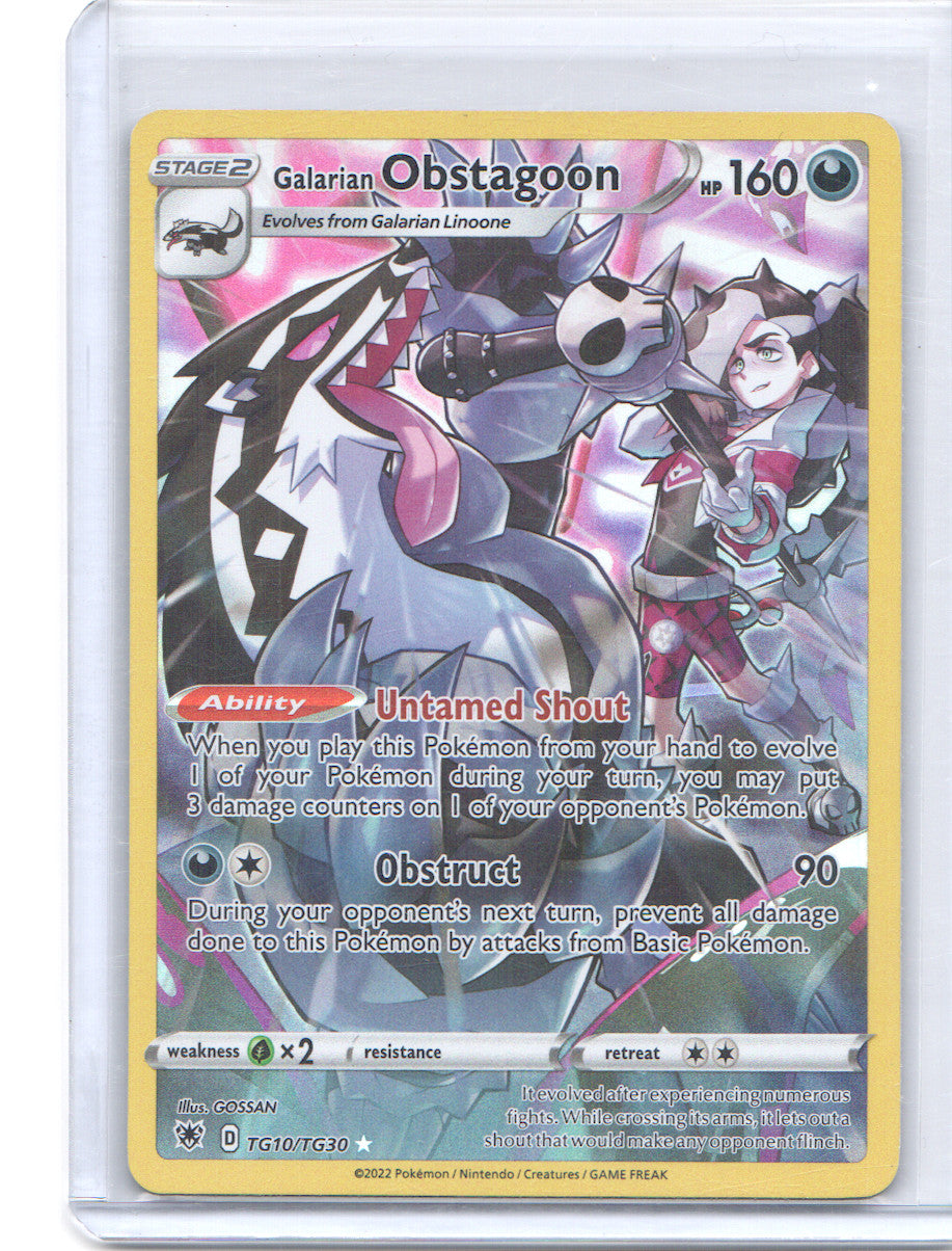Galarian Obstagoon Ultra Rare SWSH10: Astral Radiance Trainer Gallery TG10/TG30