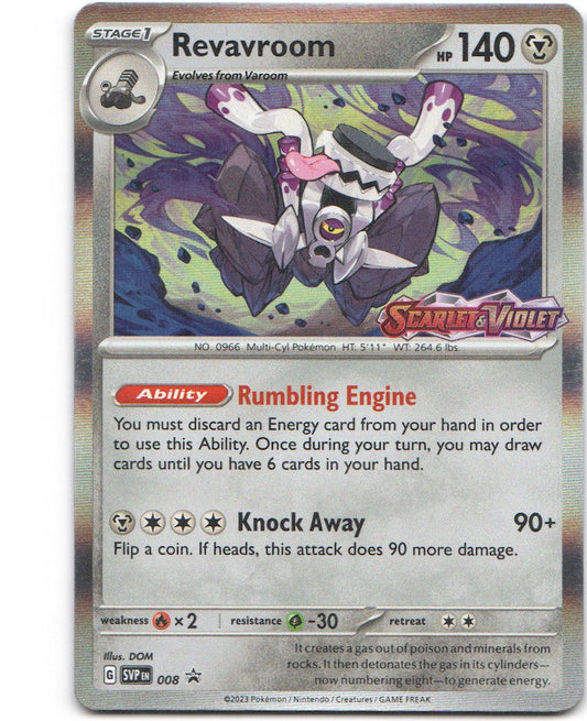 Revavroom 8 Scarlet & Violet Black Star Promos Holofoil Pokemon NM