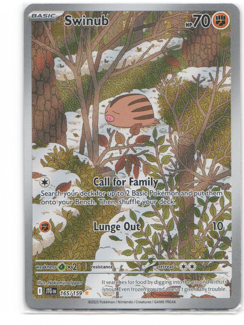 Swinub Illustration Rare SV09: Journey Together 165/159 NM