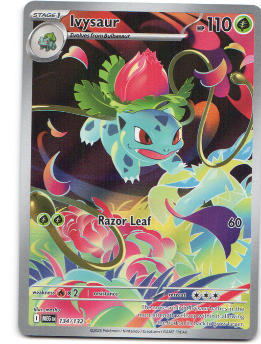 Ivysaur - Illustration Rare ME01: Mega Evolution 134/132 NM