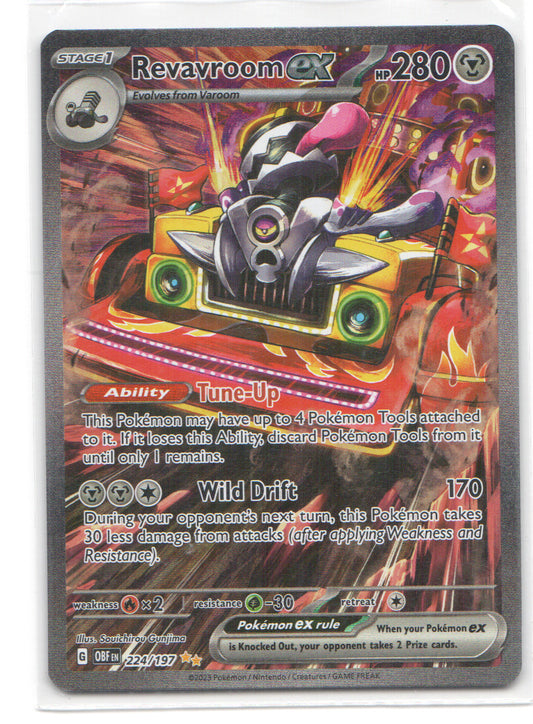 Revavroom ex - Special Illustration Rare SV03: Obsidian Flames 224/197 NM
