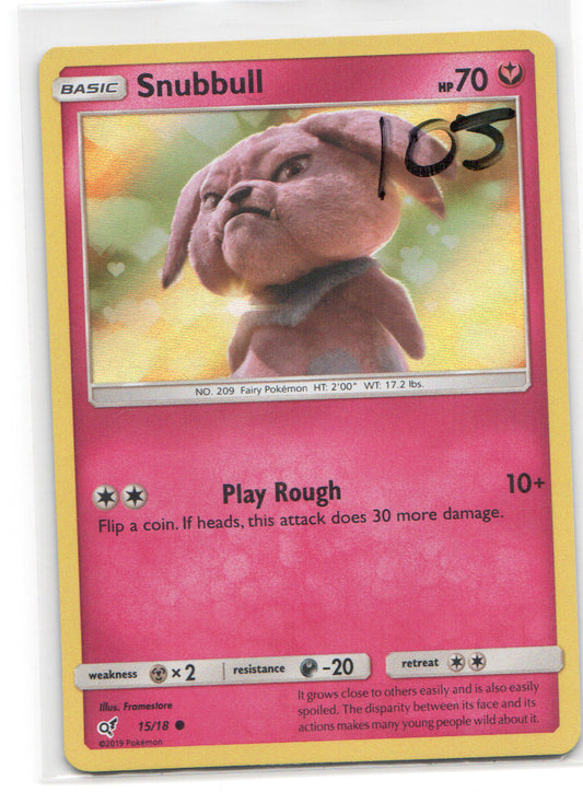 Snubbull (Holo Common) Common Detective Pikachu 15/18 LP