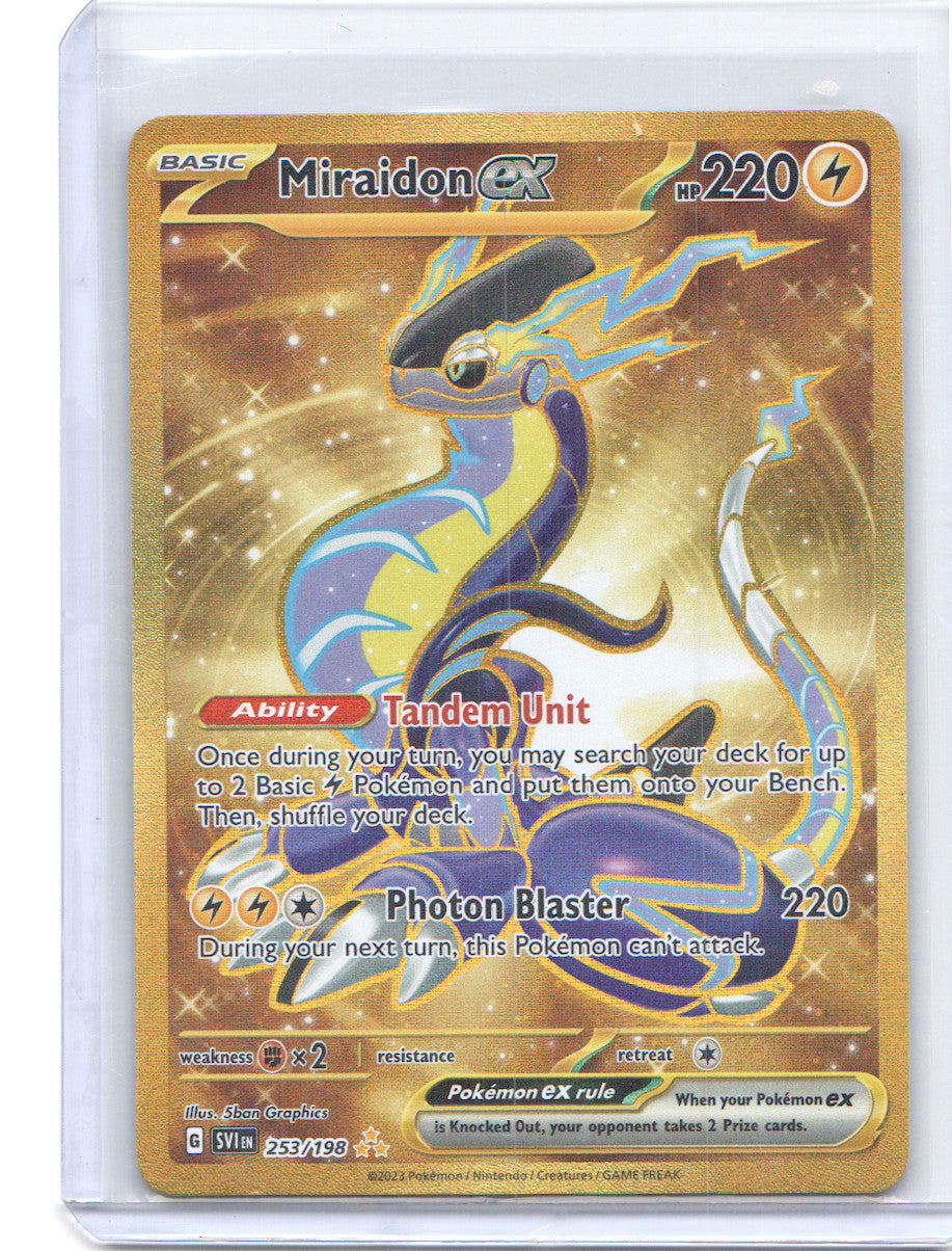 Miraidon ex Hyper Rare SV01: Scarlet & Violet Base Set 253/198 NM