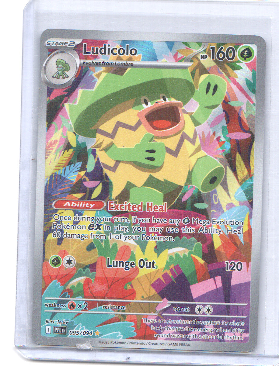 Ludicolo Illustration Rare ME02: Phantasmal Flames 095/094 NM