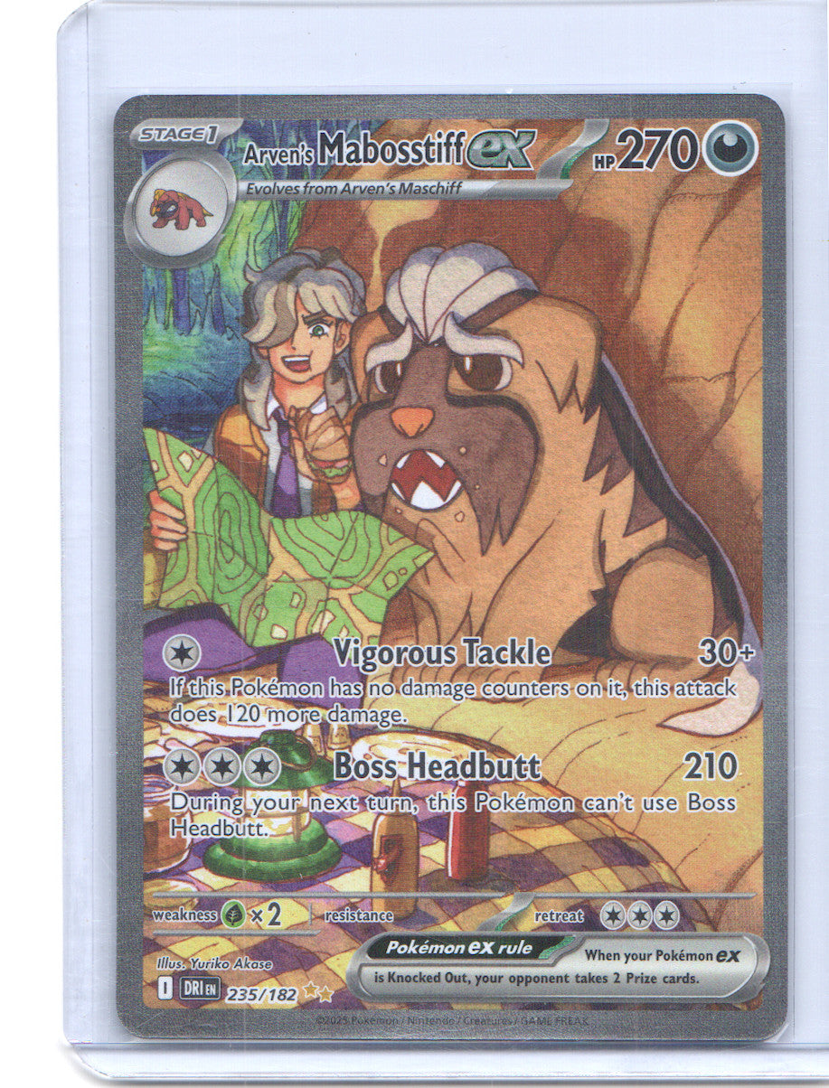 Arven's Mabosstiff ex Special Illustration Rare SV10: Destined Rivals 235/182 NM