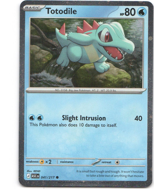 Totodile 41 Ascended Heroes Cosmos Holofoil Common Pokemon NM