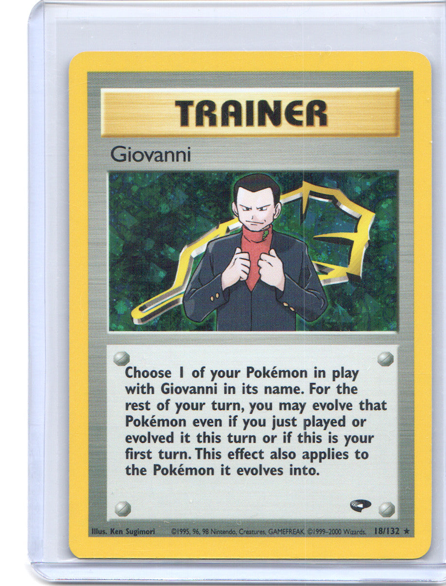 Giovanni (18) Holo Rare Gym Challenge 018/132 LP