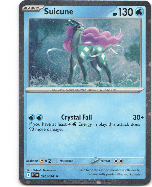 Suicune 26 Phantasmal Flames Cosmos Holofoil Rare Pokemon NM