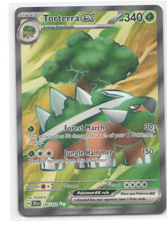 Torterra ex Ultra Rare SV05: Temporal Forces 185/162 NM