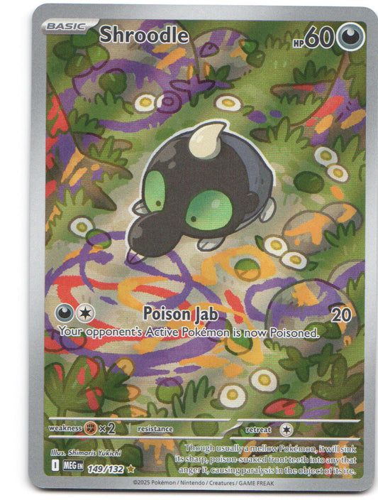 Shroodle Illustration Rare ME01: Mega Evolution 149/132 NM