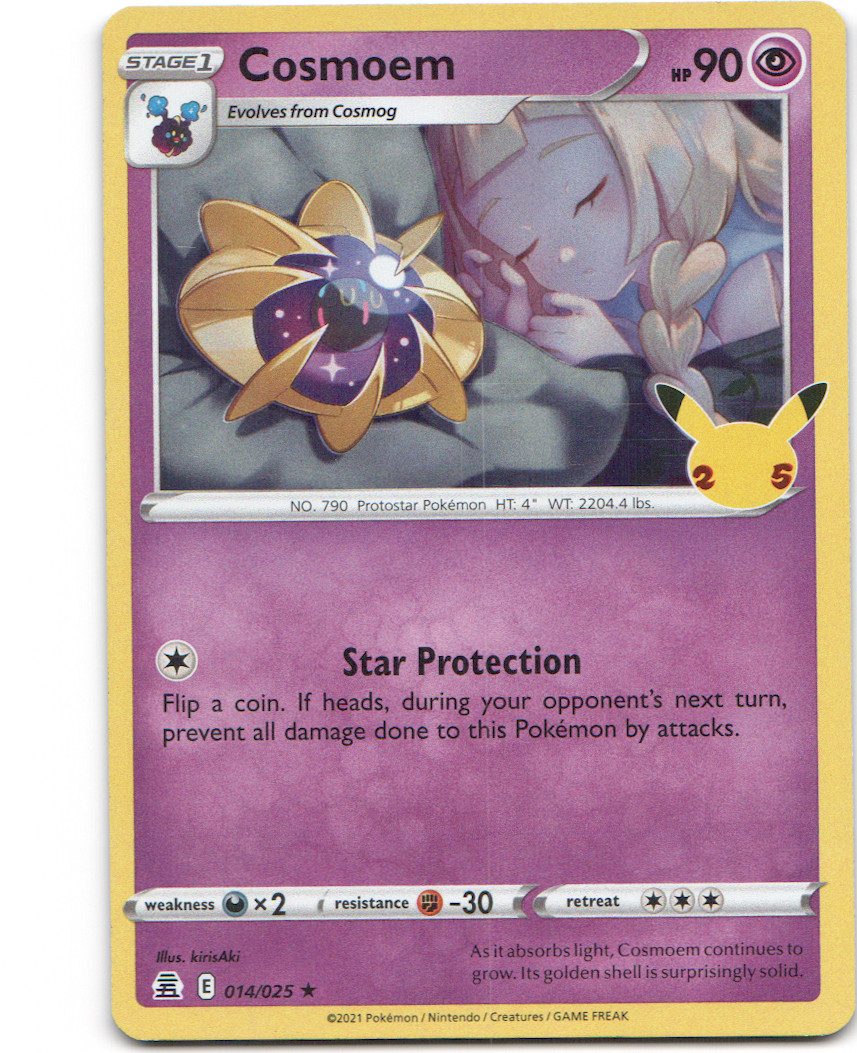 Cosmoem 14 Celebrations Holofoil Pokemon NM