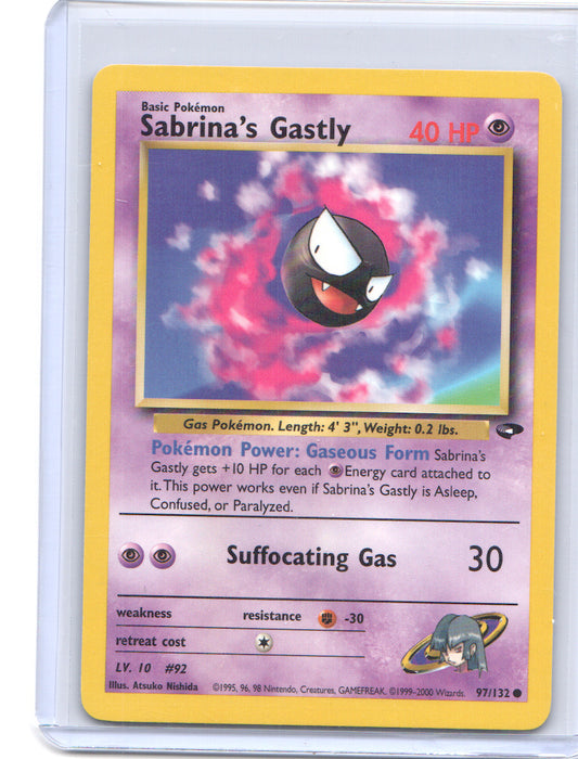 Sabrina's Gastly (97) Common Gym Challenge 097/132 NM