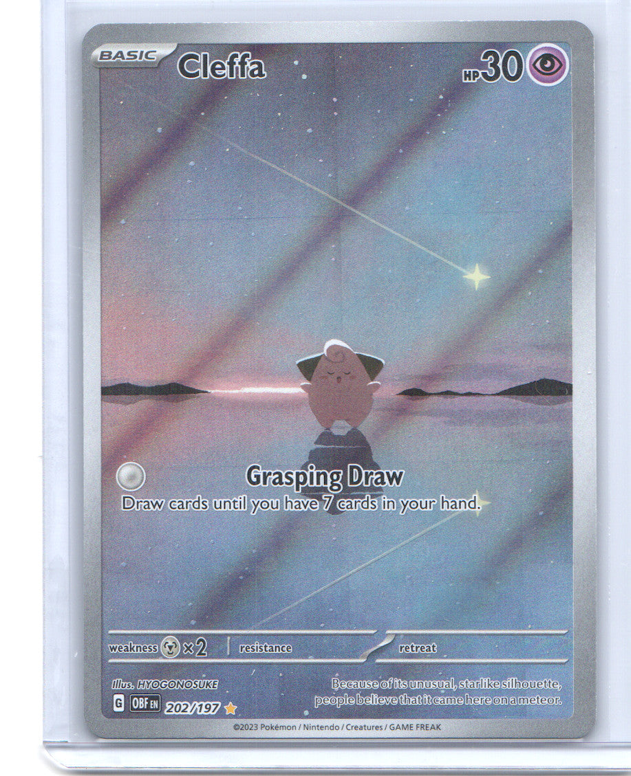 Cleffa Illustration Rare SV03: Obsidian Flames 202/197 NM