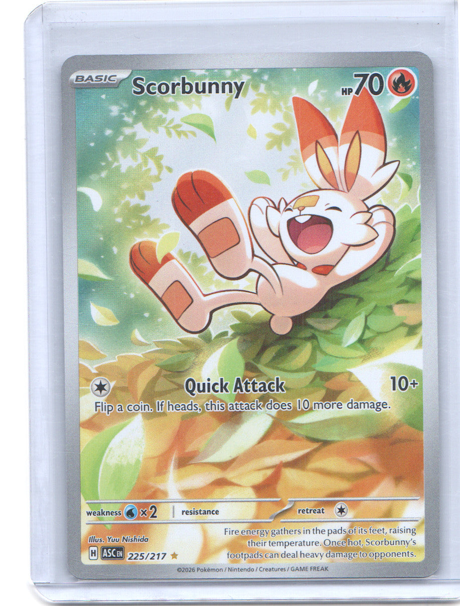 Scorbunny Illustration Rare ME: Ascended Heroes 225/217 NM