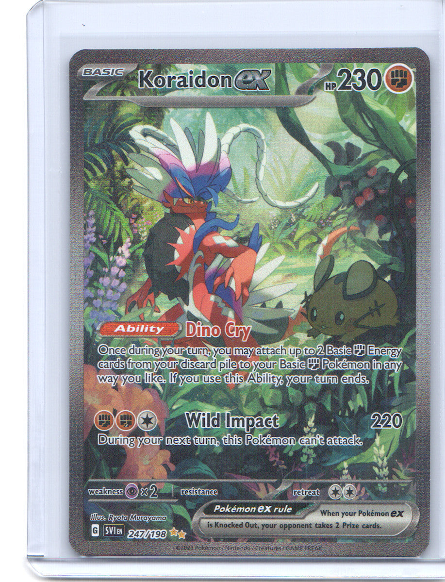 Koraidon ex Special Illustration Rare SV01: Scarlet & Violet Base Set 247/198 NM