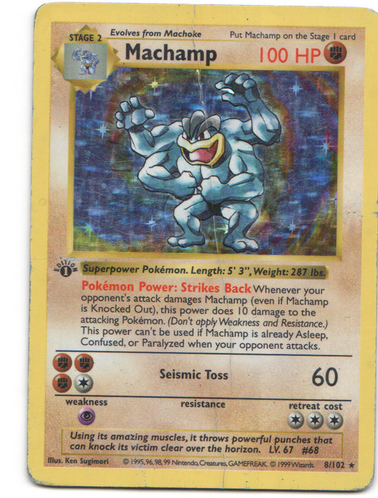 Machamp - 8/102 Holo Rare Deck Exclusives 008/102 HP