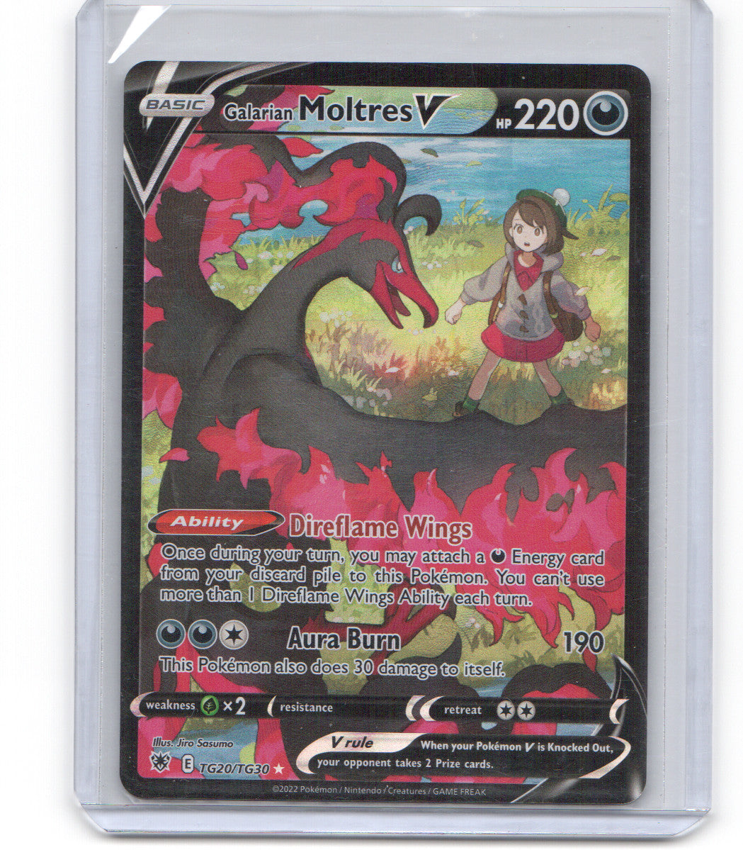 SWSH10: Astral Radiance Trainer Gallery #TG20/TG30 Galarian Moltres V