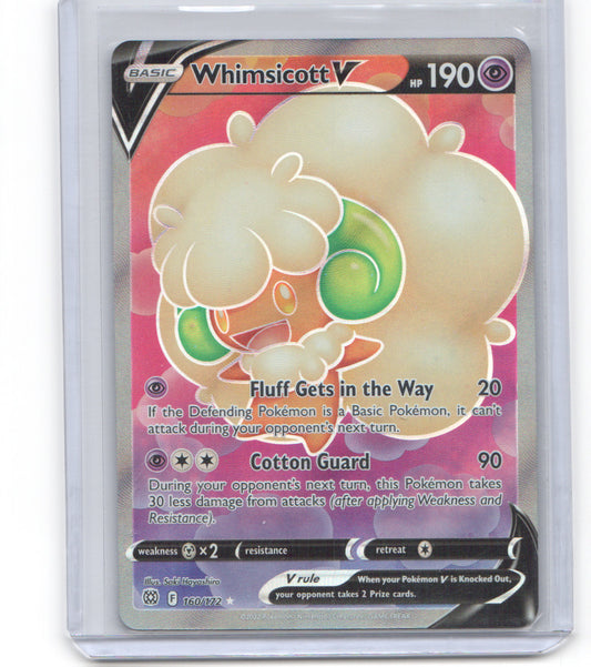 SWSH09: Brilliant Stars #160/172 Whimsicott V (Full Art)